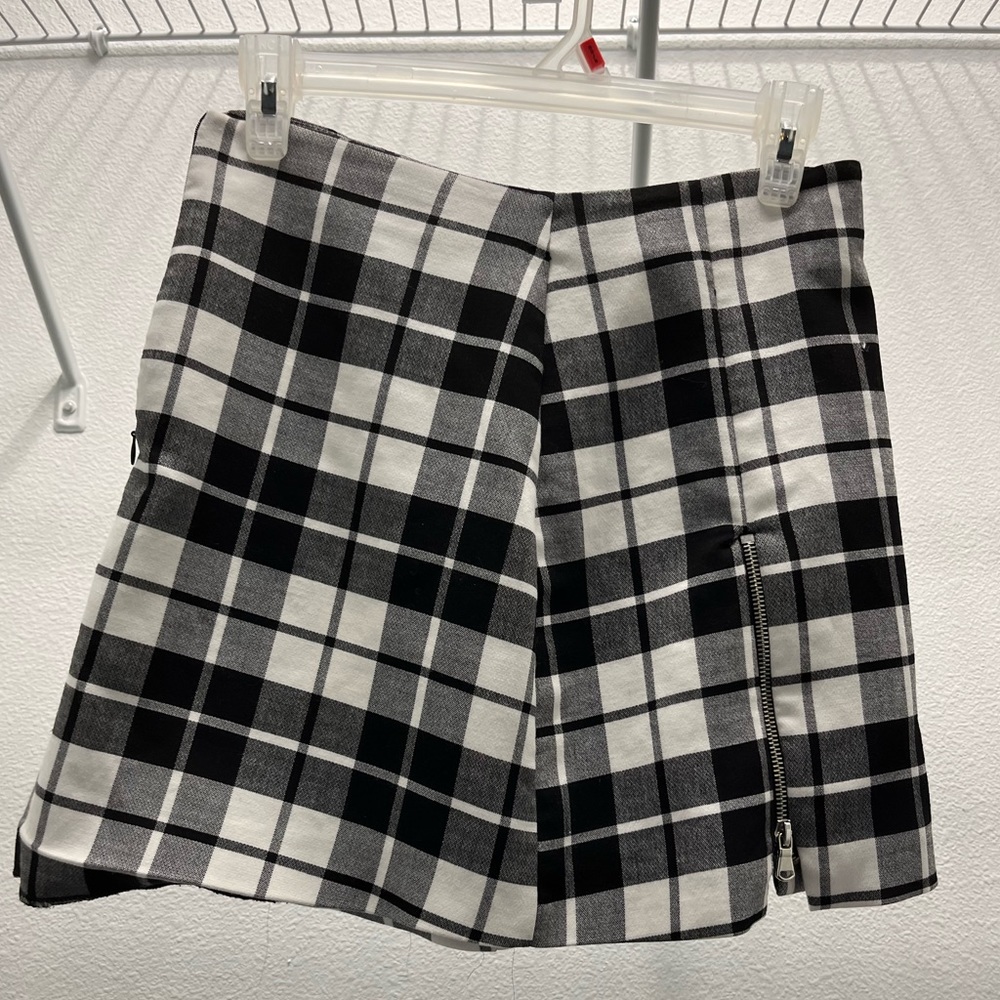 Zara checkered skirt